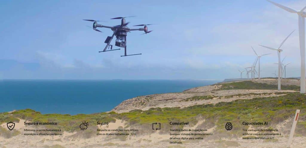 drones para parques eólicos